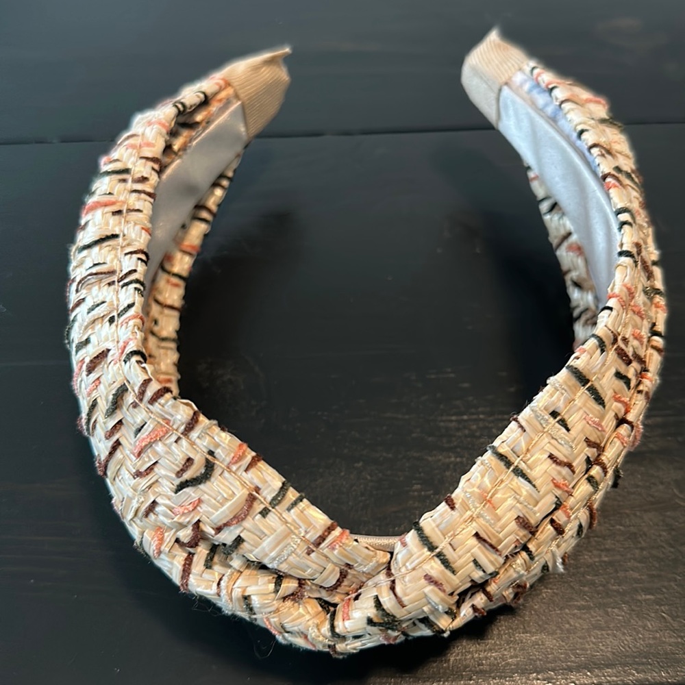 ANTHROPOLOGIE / Raffia Top-Knot Headband